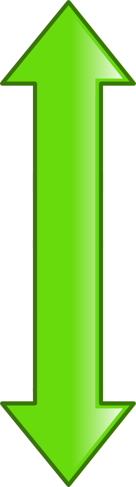 vertical green double arrow